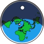 flat earth android application logo